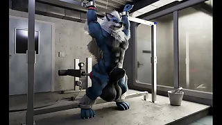 Fleecy uses a fuck machine