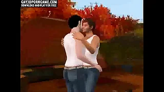 3D mock hunk property fucked hard while camping